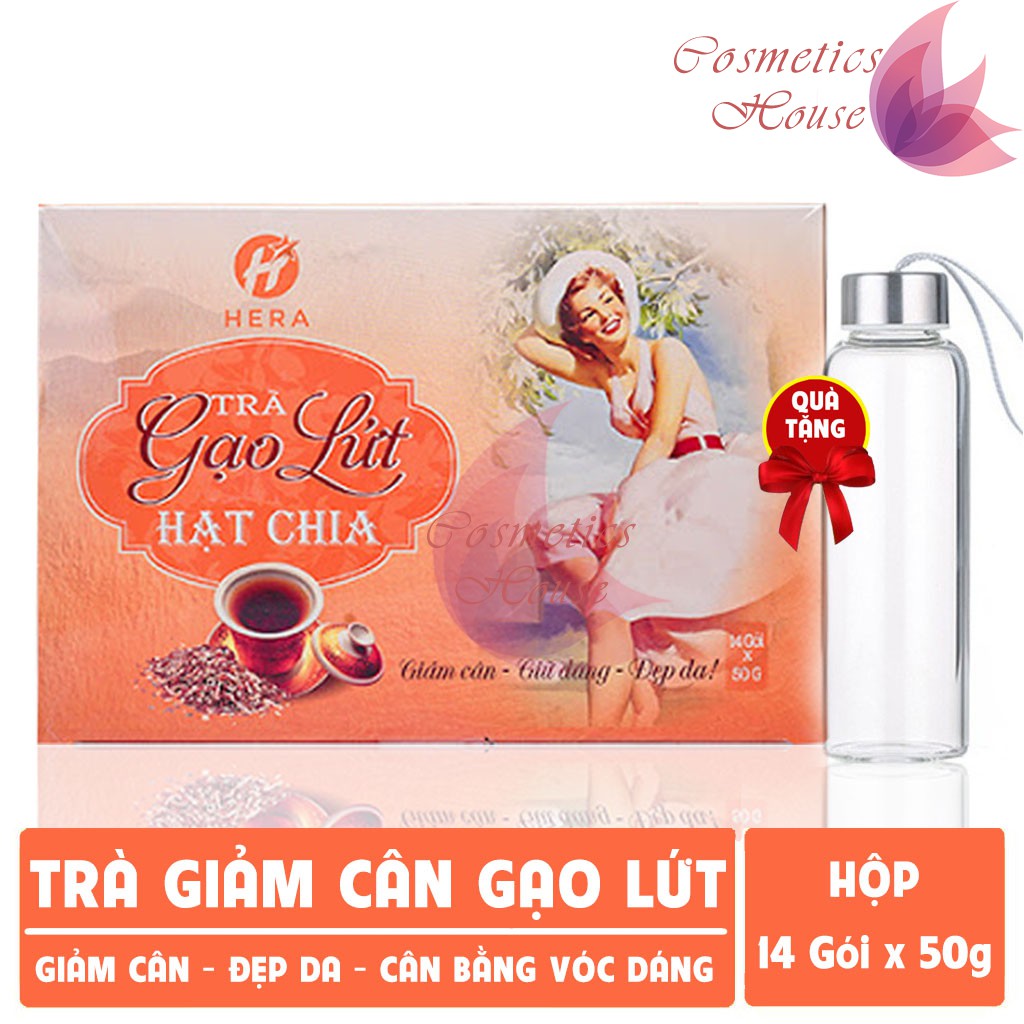 Trà Giảm Cân ⭐️FREESHIP⭐️ Trà Gạo Lứt Hạt Chia Hera – Đào Thải Mỡ Thừa Nhanh Chóng, An Toàn Không Tác Dụng Phụ