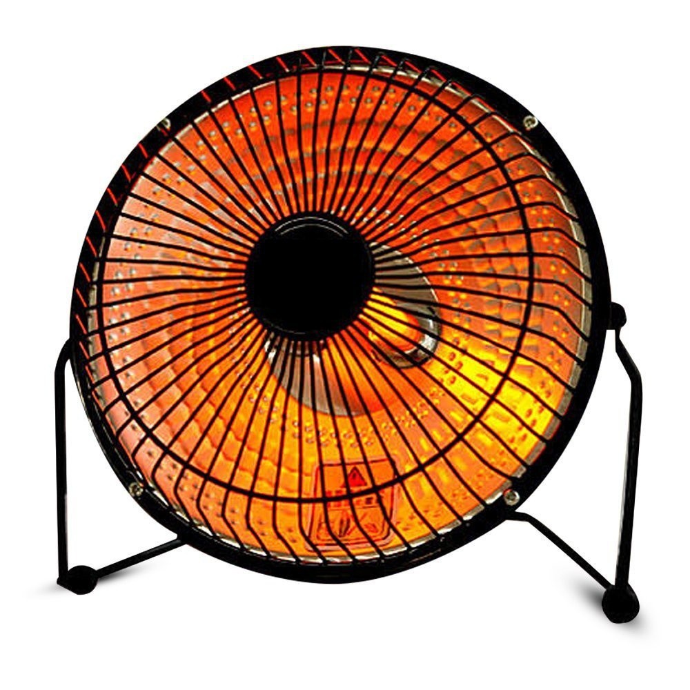 Quạt Sưởi Mùa Đông Heater Fan Xoay 360 độ, Đèn Sưởi Hồng Ngoại Mini Để Bàn Công Suất 200W Siêu Ấm Áp