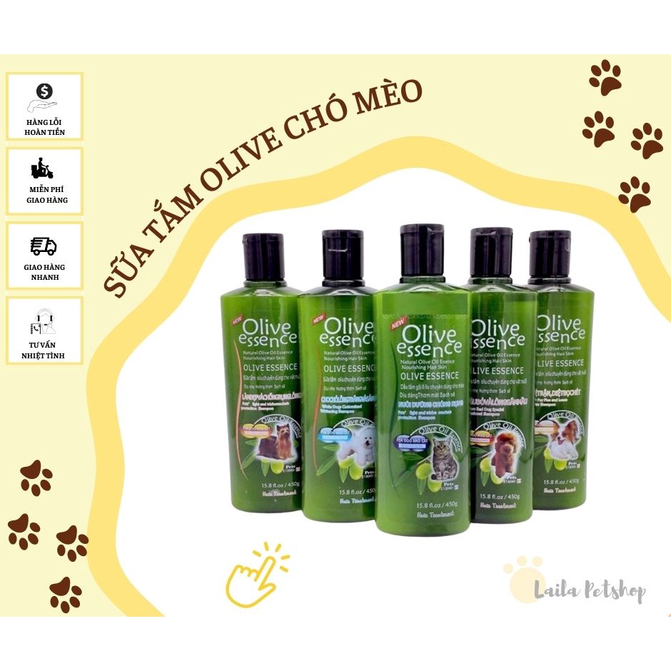 Sữa tắm dưỡng lông OLIVE ESSENCE 450ml