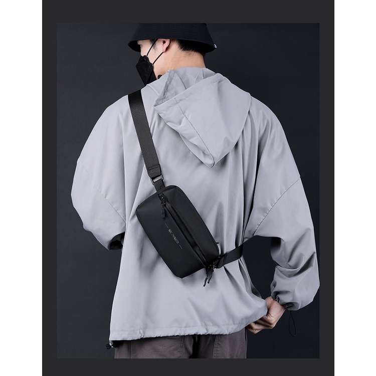 Túi bao tử nam đeo chéo cao cấp chất liệu chống nước , xước kích thước 24x15CM