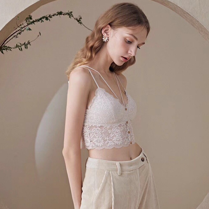 Áo Ngực Ren Đan Dây Trước Ngực Dáng Bralete DAN L&amp;U 9965