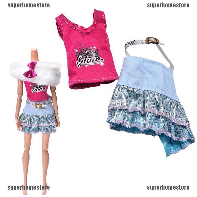 Set 3 Món Đồ Thời Trang Xinh Xắn Cho Búp Bê Barbie
