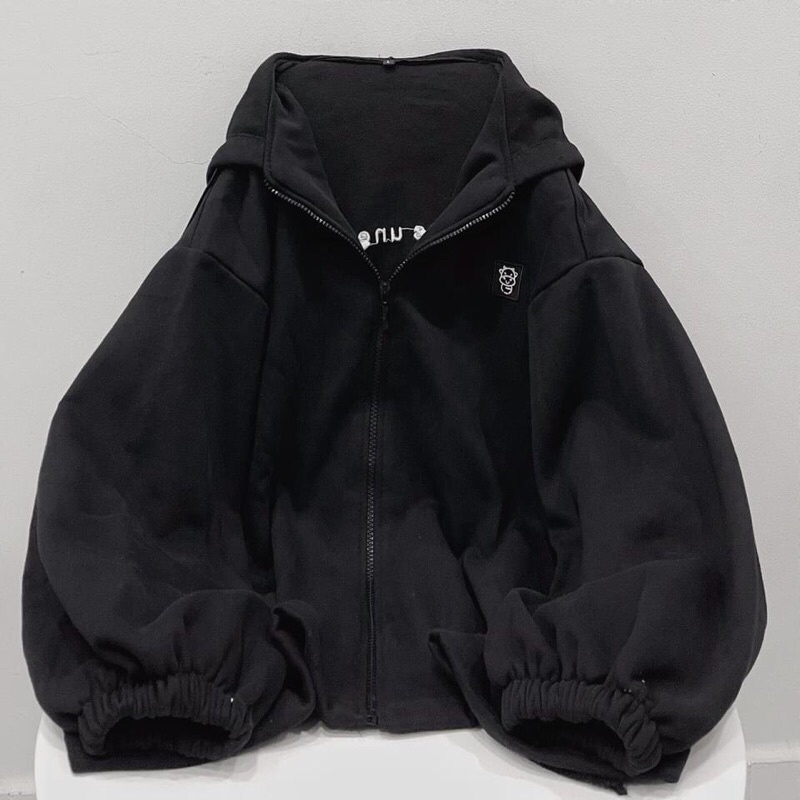 ( Sẵn) Áo khoác form rộng logo Con Bò [Ảnh Thật] (2t.clothes)