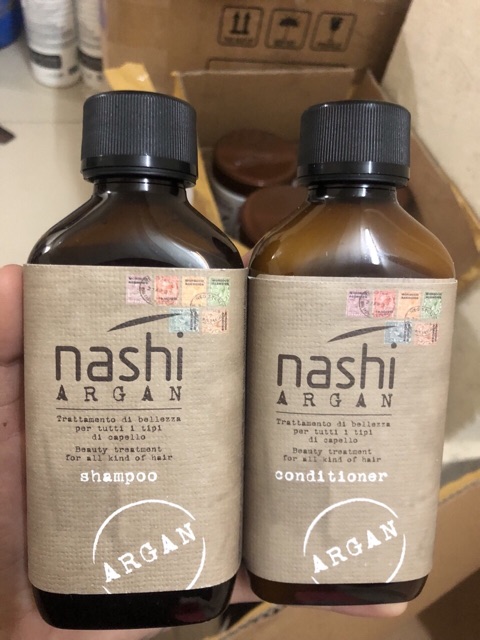 Dầu Gội Dầu Xả Phục Hồi Nashi Argan 500ml