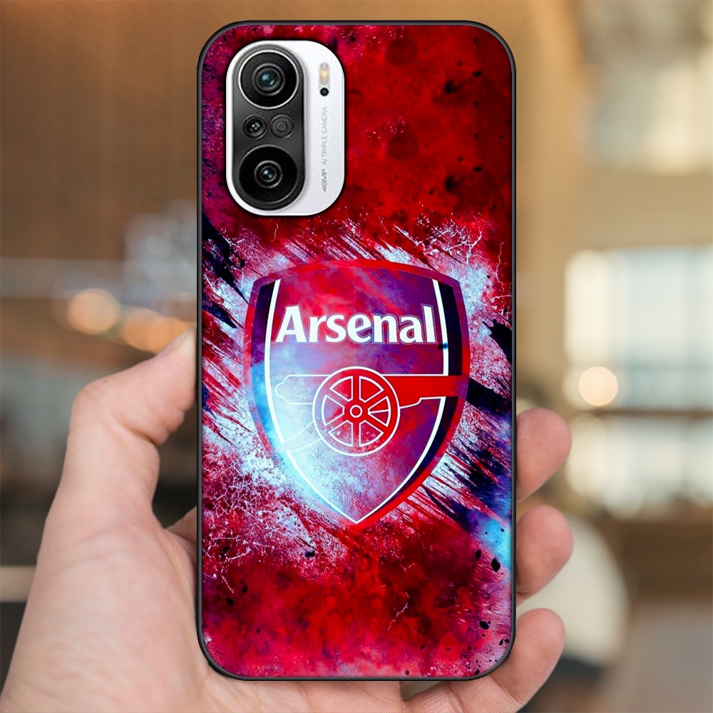 Ốp lưng Xiaomi K40 viền đen in hình Arsenal FC