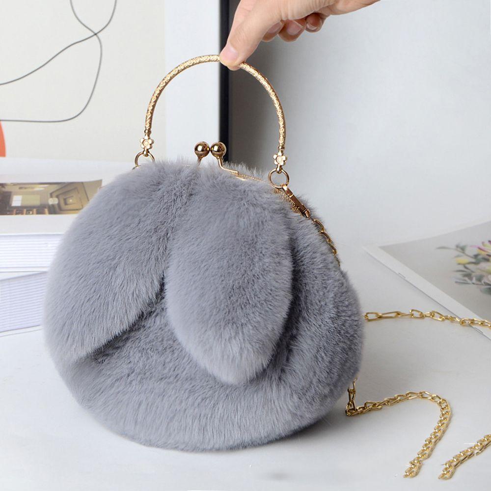Lilyes Túi Xách Đeo Vai Đựng Điện Thoại / Tiền Xu Hình Tai Thỏ Ngọt Ngào Có Dây Xích Đeo Một Bên Vai Cho Bé Gái