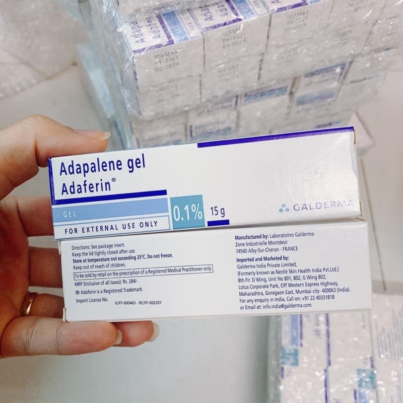 Kem/gel duong da Adapalede adaferin 0,1 ngừa mụn kem dưỡng