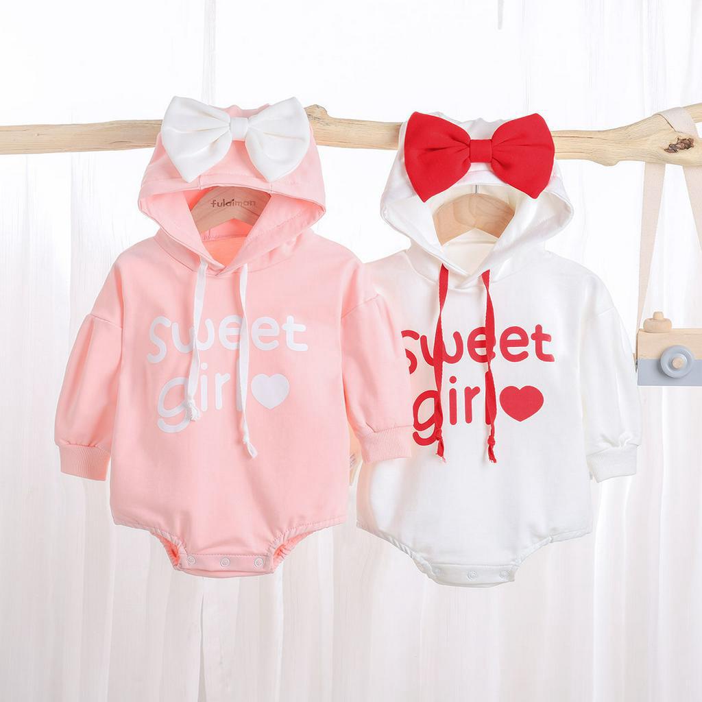 Áo hoodie liền thân tay dài dáng rộng/Quần legging thời trang xuân thu dành cho bé trai và bé gái sơ sinh