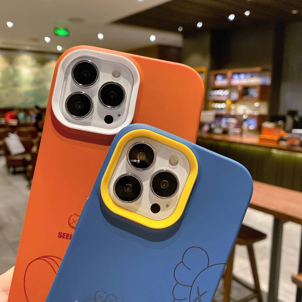 Ốp Điện Thoại Ba Trong Một Hình Sesame Street KAWS Cho for iPhone13Pro for iPhone12Pro 7p for iPhone11 13Promax 12Promax for iPhone12
