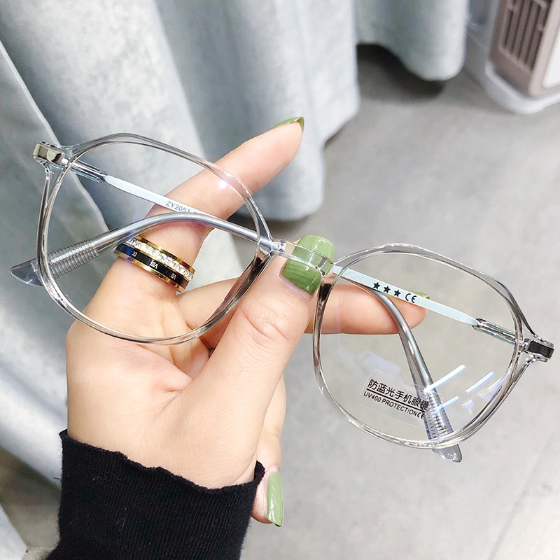 Kính mắt gọng tròn chống bức xạ phong cách retro Hàn Quốc tiện lợi