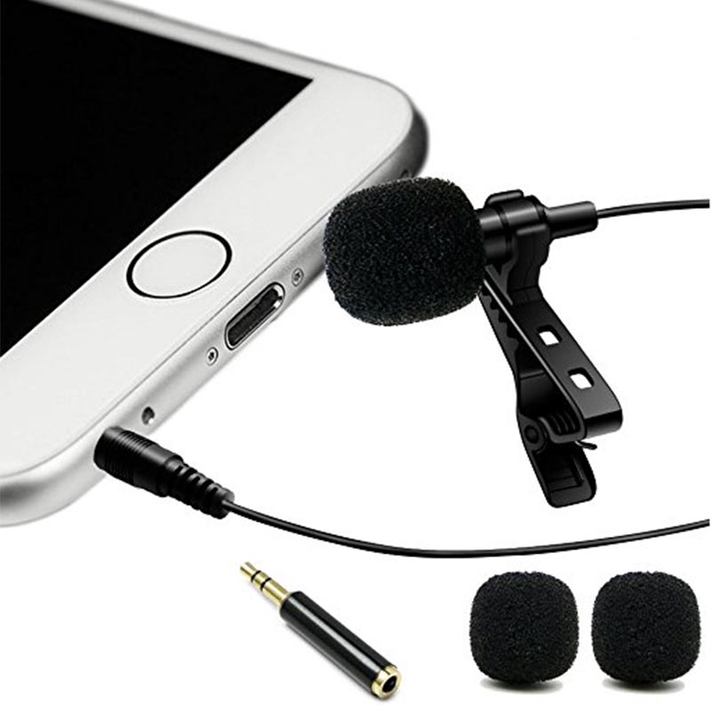 Microphone Clip Mic Jepit Clip  Smartphone Laptop Tablet PC Youtube Vlog HBEQ