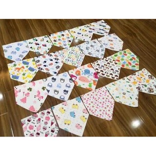 Combo 10 khăn yếm tam giác cho bé