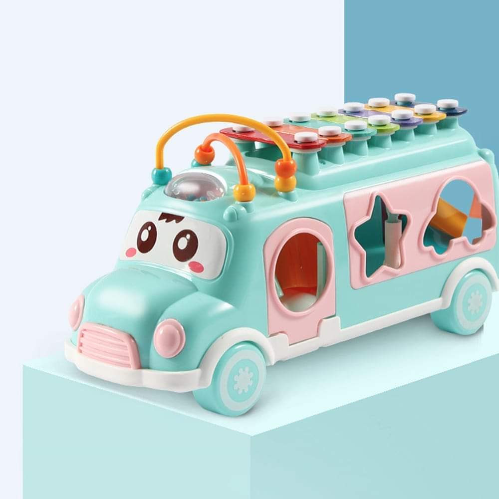 Đồ Chơi Xe Bus Thả Hình Có Đàn Kèm Theo Cho Bé oto đồ chơi cho bé Shop Bé TiTi