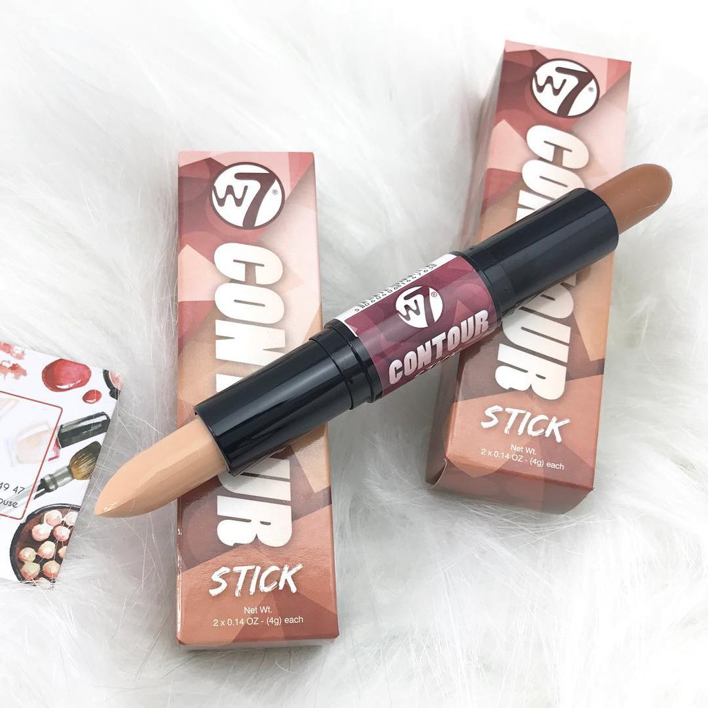 THỎI TẠO KHỐI + BẮT SÁNG 2 ĐẦU W7 HIGHLIGHT &amp; CONTOUR STICK