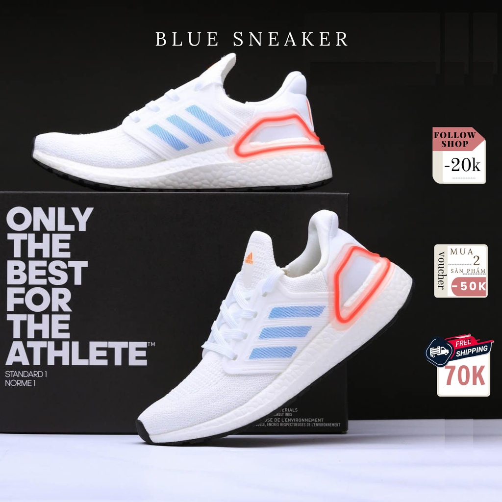 Giày Sneaker Ultraboost 6.0 trắng đỏ