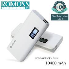 Sạc dự phòng Romoss Sense 4 Plus 10.400mAh (LCD) giá rẻ - BH 1 năm | Pin dự phòng Romoss Sense 4 Plus