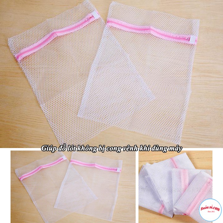 Combo 3 Túi Lưới Giặt Đồ 30x40cm Tiện Dụng 00233