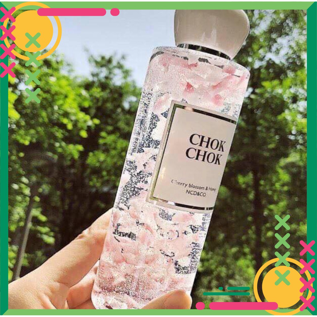 tuan002 Sữa tắm dưỡng ẩm sáng da Chok Chok Cherry Blossom & Honey 250ml tuan002