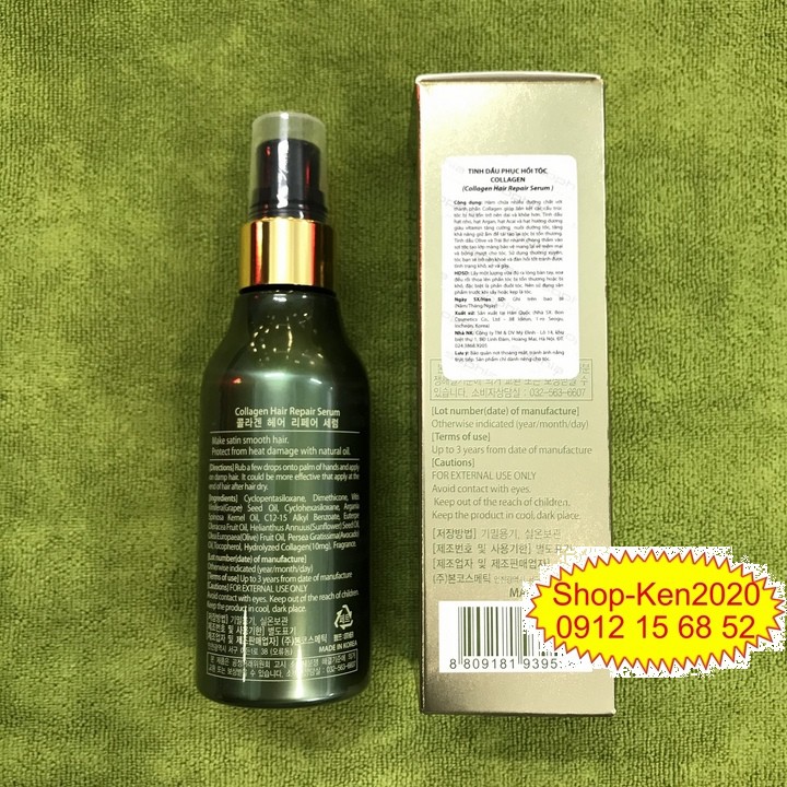 Tinh dầu dưỡng tóc Sophia Collagen Hair Repair Serum 100ml