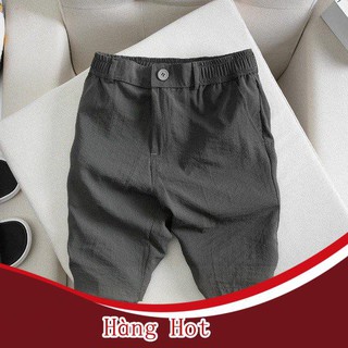 Quần short đũi nam, quần lửng nam đũi cao cấp lưng thun có khóa kéo H8