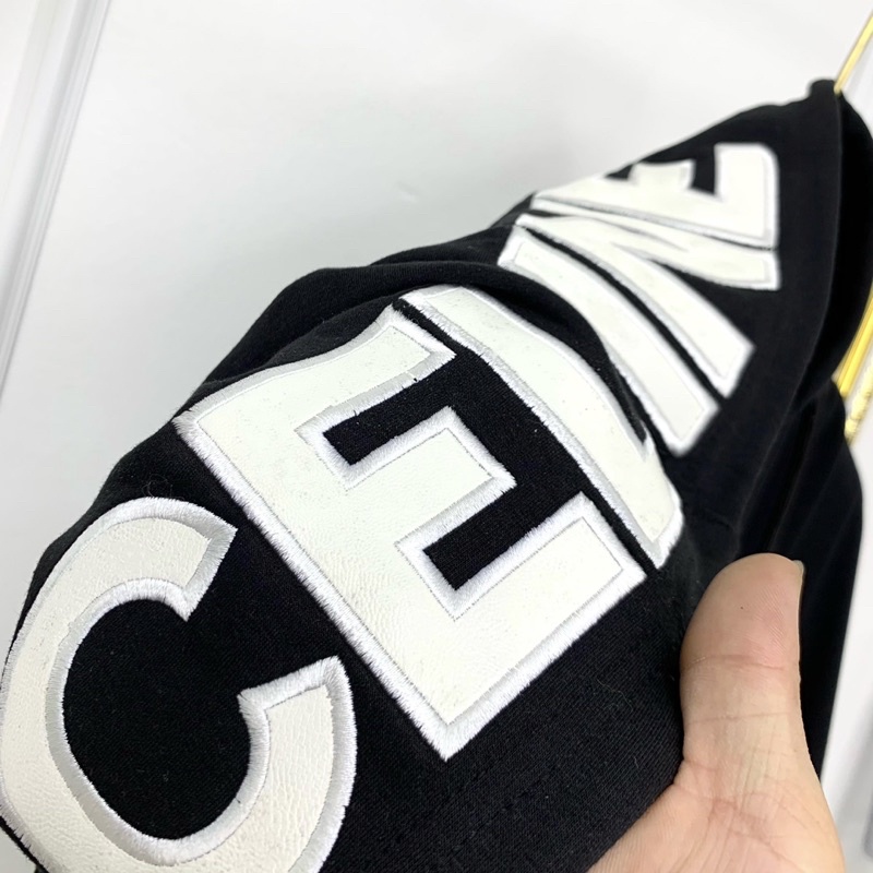 Áo Khoác Hoodie Nỉ Khoá Nam Nữ Mũ Thêu Chữ Ce.line Da Trắng Chất Nỉ Chân Cua Cực Sang