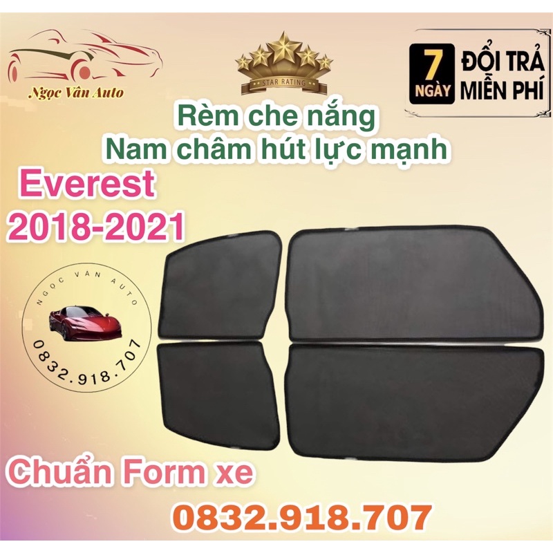 Rèm Che Nắng Nam Châm Everest 2018 - 2021 hàng loại 1