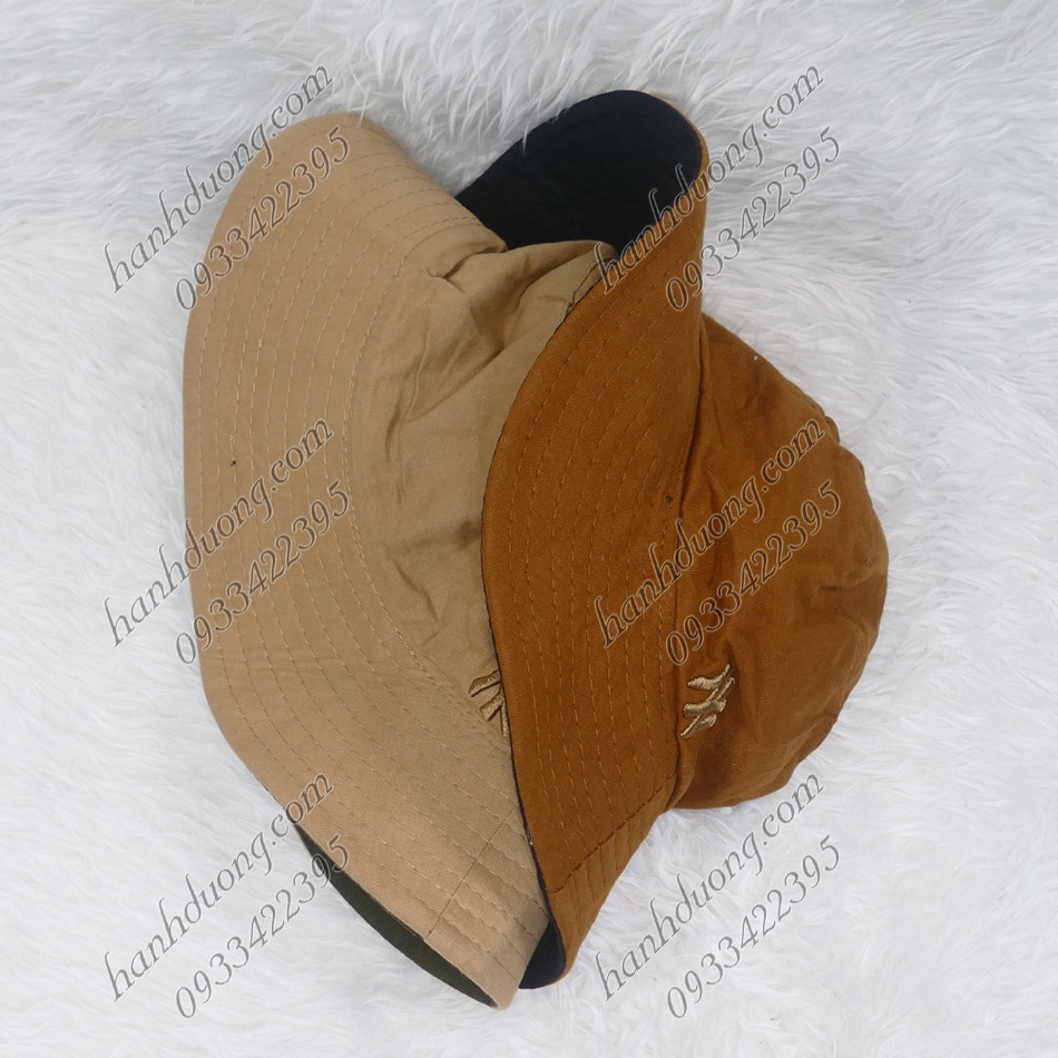 Nón bucket NY nón tai bèo hai mặt mũ bucket vành nhỏ phù hợp cả nam và nữ