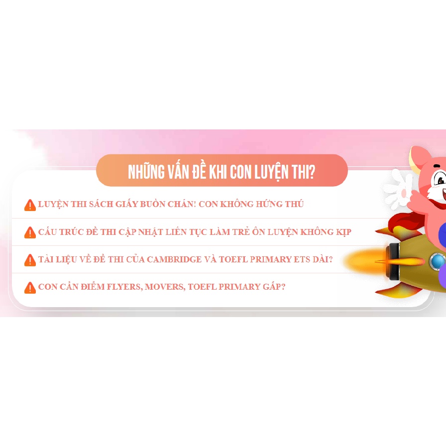 Phòng luyện thi ảo Flyer luyện thi cho học sinh