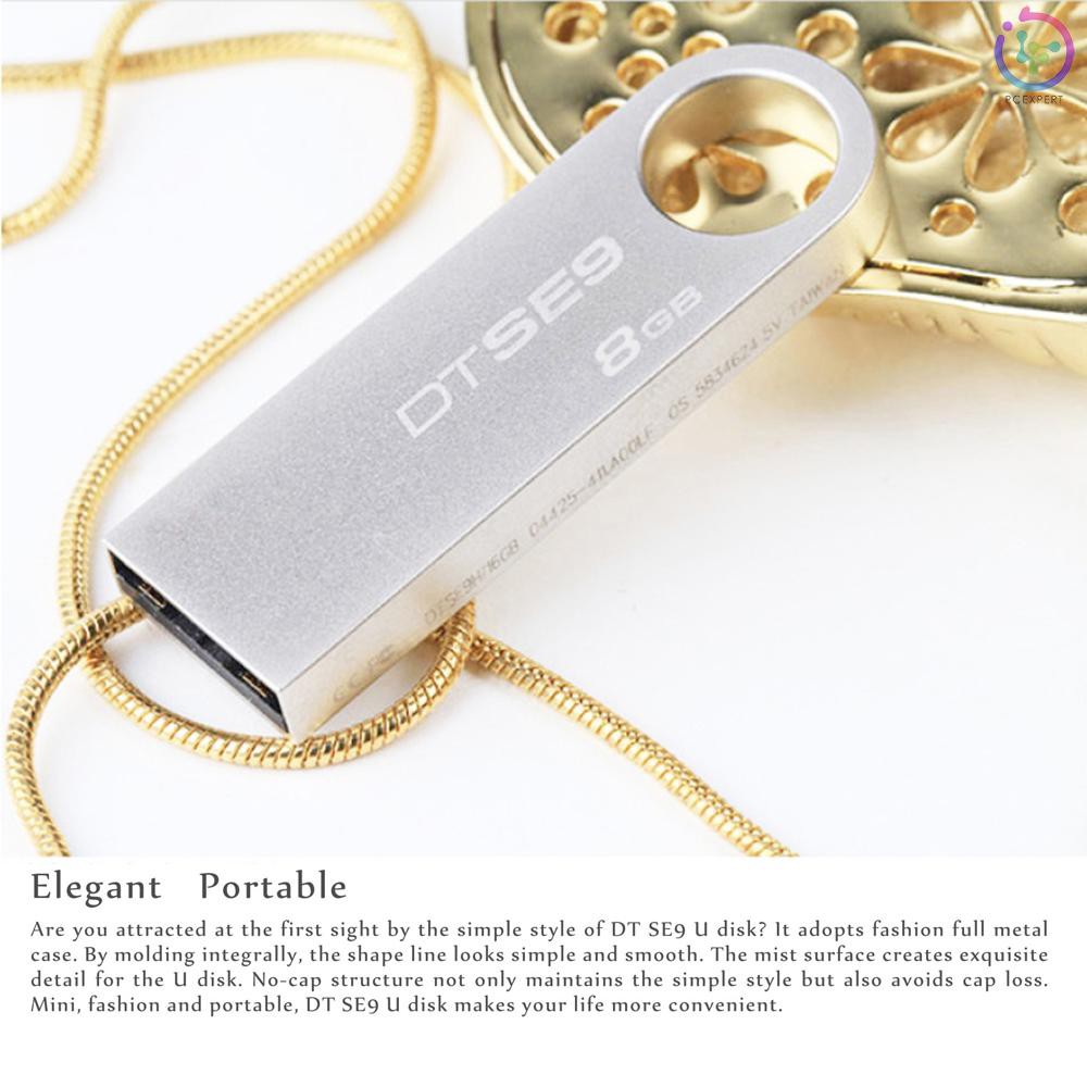 PCER Genuine Original Kingston 10 MB / s High Speed Data Transfer DT SE9H USB 2.0 Metal Flash Pen Dr