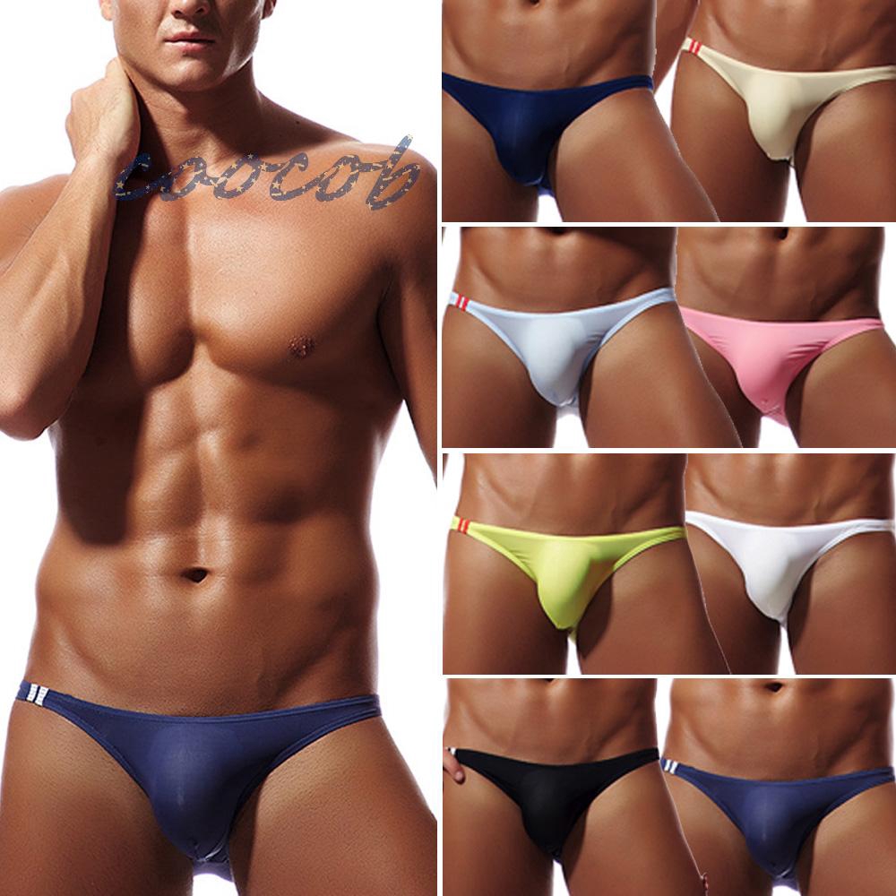 Quần lót bikini dây eo thấp màu trơn thời trang thoải mái gợi cảm dành cho bạn nam mặc vào ban đêm | BigBuy360 - bigbuy360.vn