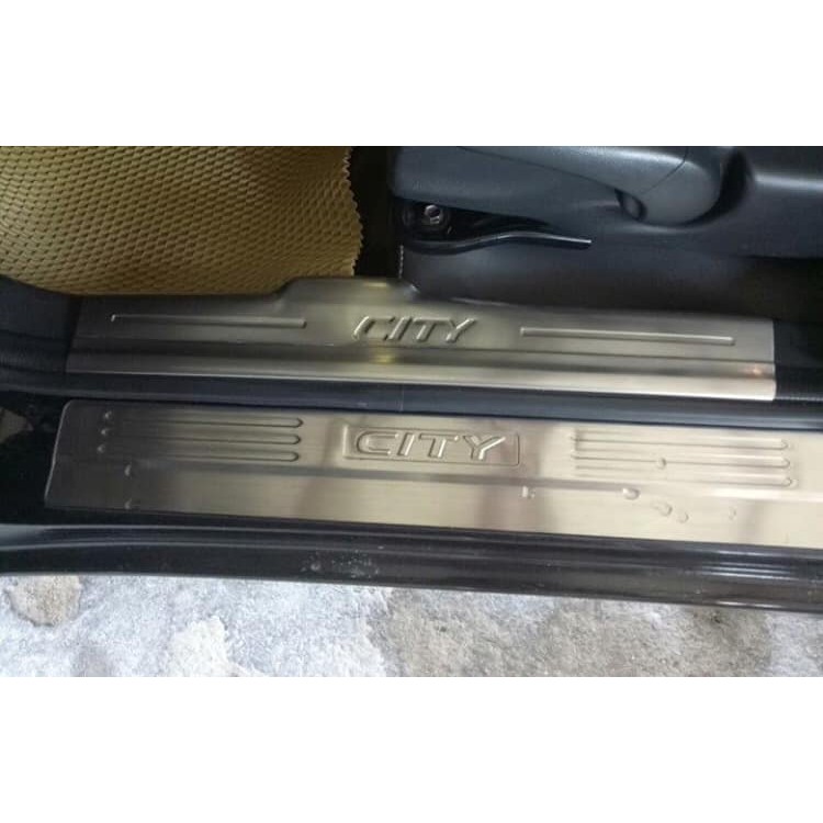 Ốp Bậc Cửa, Nẹp Bước Chân Xe Honda City 2018-2020 Chất Liệu Inox Cao cấp