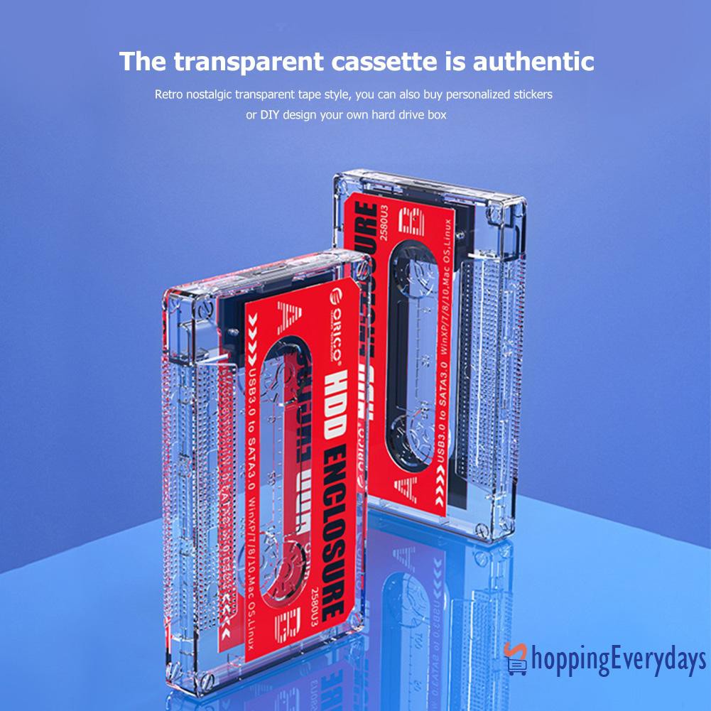 Hộp Đựng Ổ Cứng Orico 2580u3 Usb 3.0 2.5 Inch Sata Hdd Ssd Trong Suốt | BigBuy360 - bigbuy360.vn