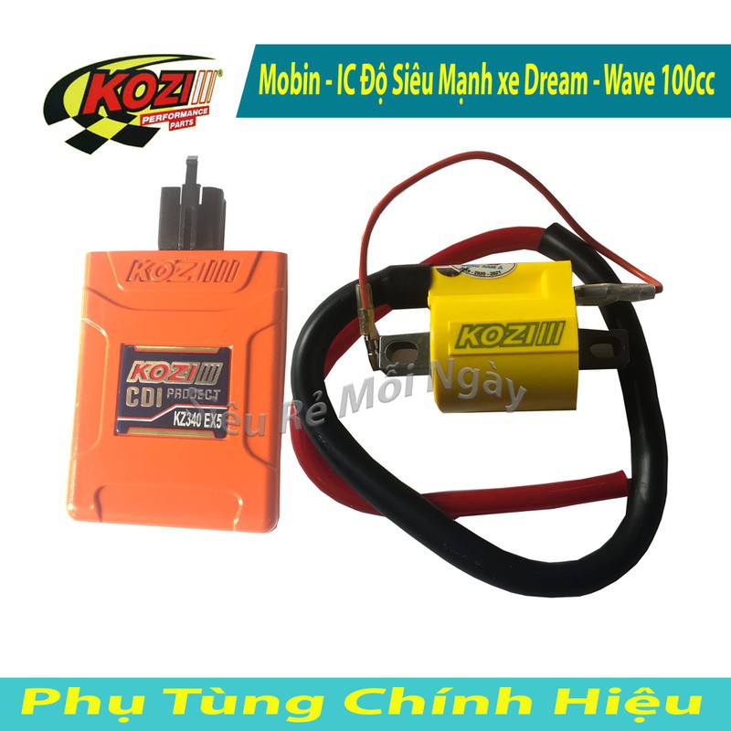 Combo Kozi IC và Mobin Độ Dream, Wave 100, Sirius 50cc