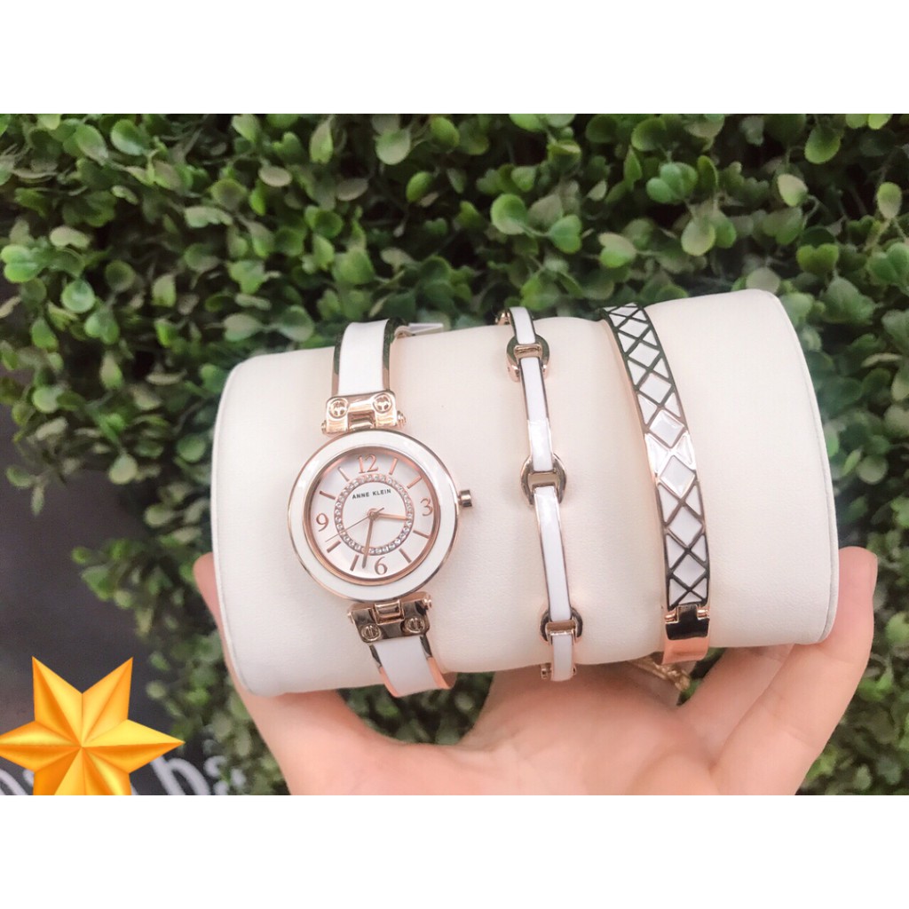 Set đồng hồ nữ Anne Klein AK/3296WTST