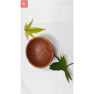 Chén nước chấm hình tròn làm từ gỗ dừa