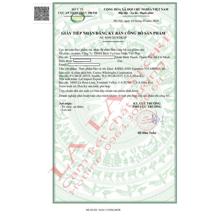 Viên uống Vitamin E 400 IU 500 Viên Kirkland Của Mỹ