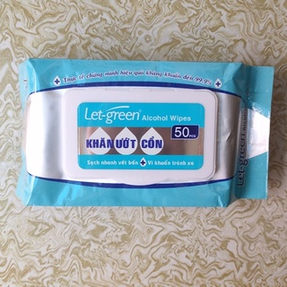 Khăn ướt cồn let-green 50 miếng/bao