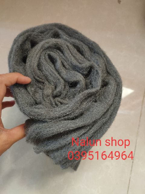 Steel wool - bùi nhùi thép rộng 14cm dài 1m  dày 4 lớp
