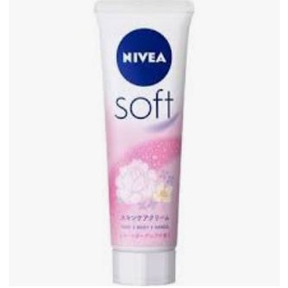 Kem dưỡng trắng và mềm da Nivea Soft hương hoa cỏ Nhật Bản 50g