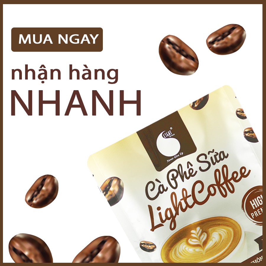 [Mã BMBAU50 giảm 7% đơn 99K] Combo 5 gói Cà phê sữa Light Coffee vị cà phê thật, không hương liệu - Gói 50g