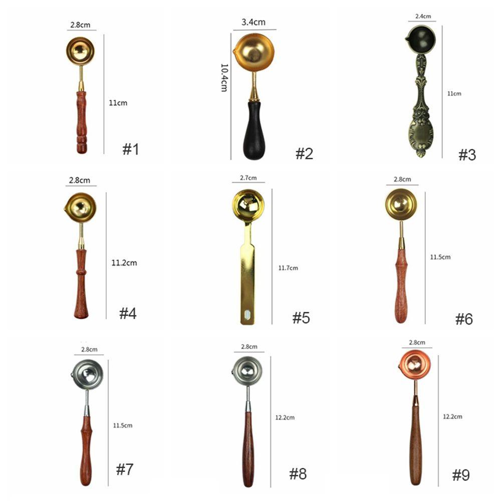 YIYU 1 Muỗng Nung Sáp Niêm Phong Thiệp Mời N1N Bằng Thép Không Gỉ