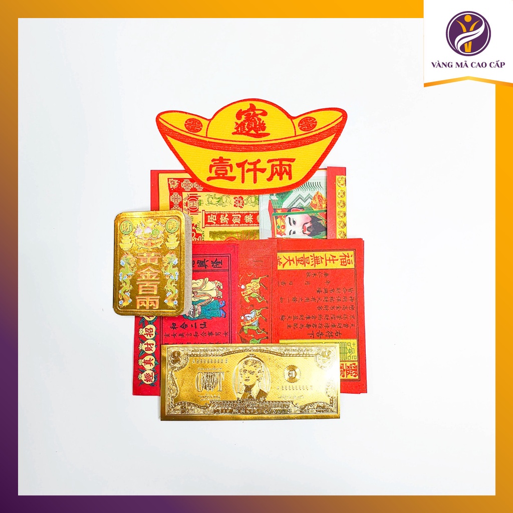 Cúng Ngày Thần Tài 2022 - Trọn bộ tiền vàng loại đẹp VM88