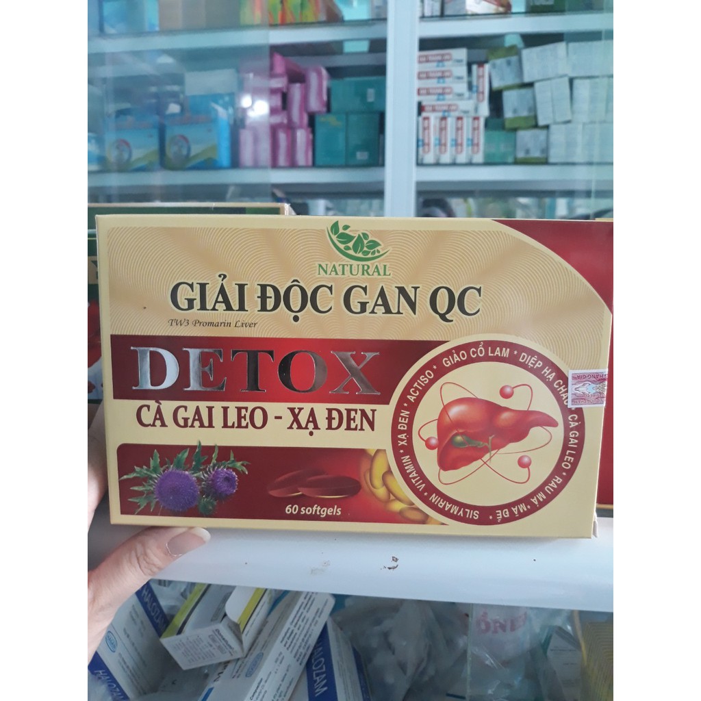 Viên bổ gan GIẢI ĐỘC GAN cà gai leo xạ đen