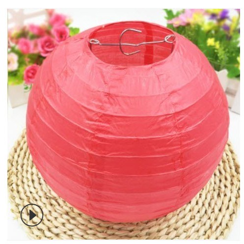 Lồng đèn giấy lụa tròn giá rẻ đủ màu sắc loại đẹp 20cm, 25cm, 30cm hàng có sẵn