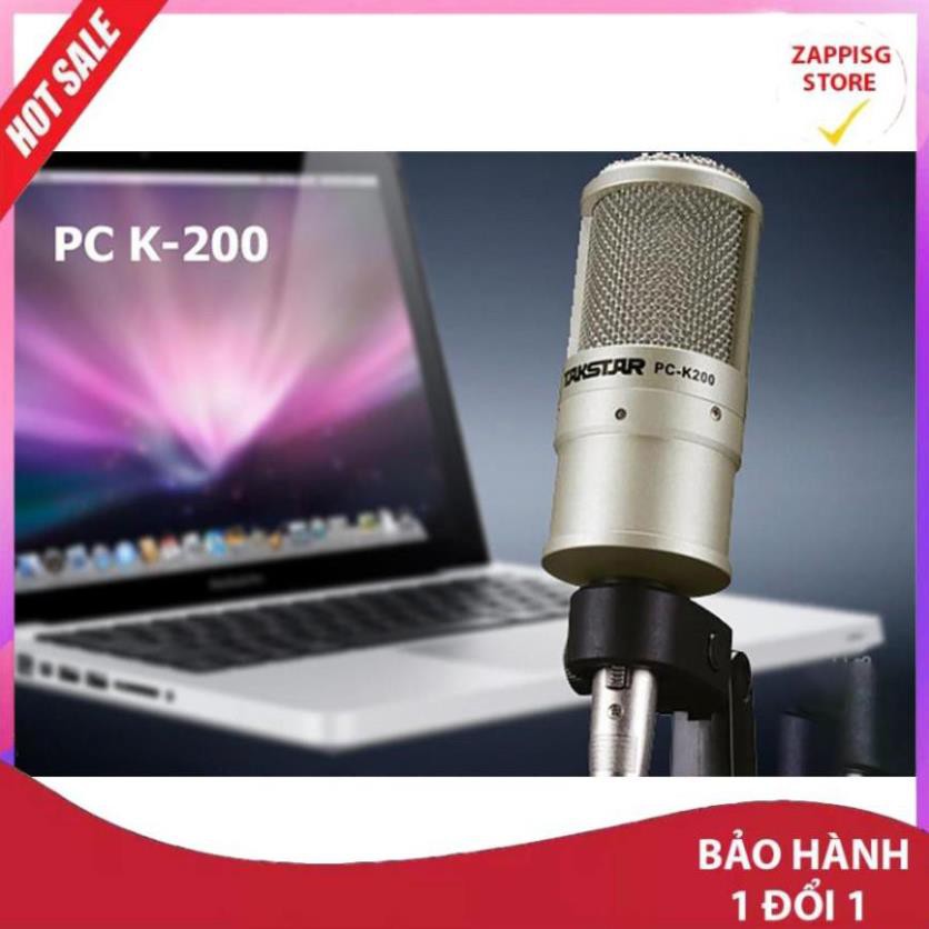 ✔️ Micro Thu Âm PC- K200 Chuyên Nghiệp Cao Cấp, Karaoke, Livestream Không Cần Soundcard