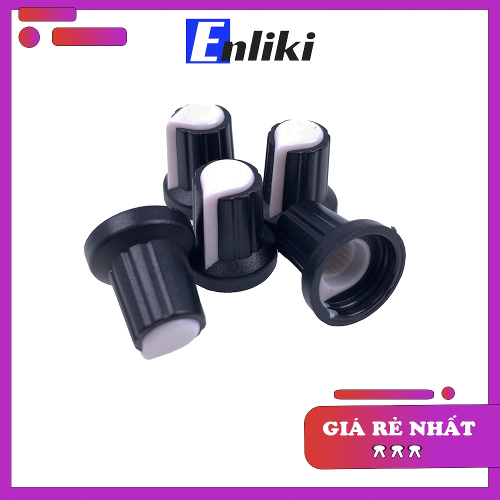 Núm Triết Áp Nhựa Màu Trắng