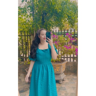 Váy Maxi Xanh ( Ở ngoài màu xinh hơn )