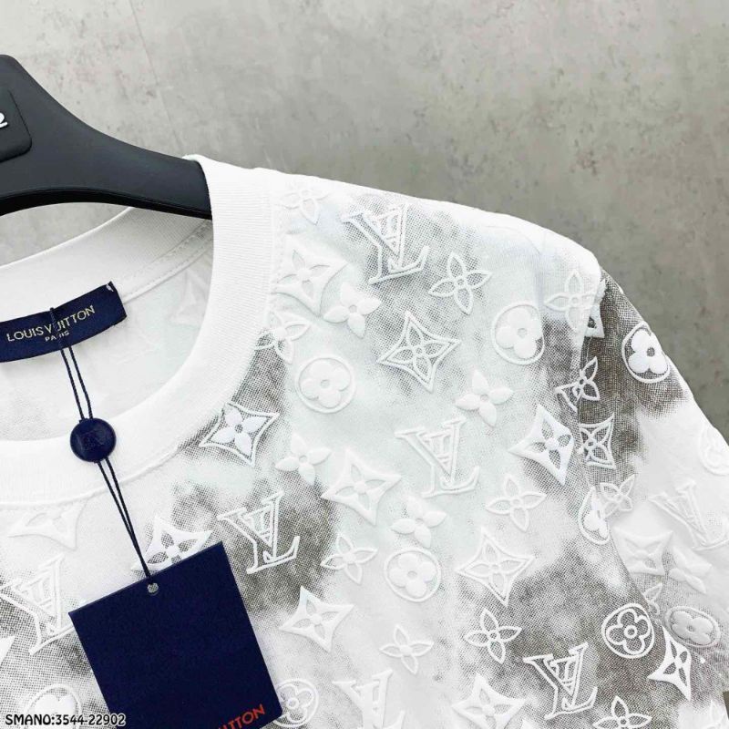 Áo Thun Loang Lv Chất Cotton Mát Mẻ Nam Nữ - Áo Phông Lv Dáng Rộng Nam Nữ