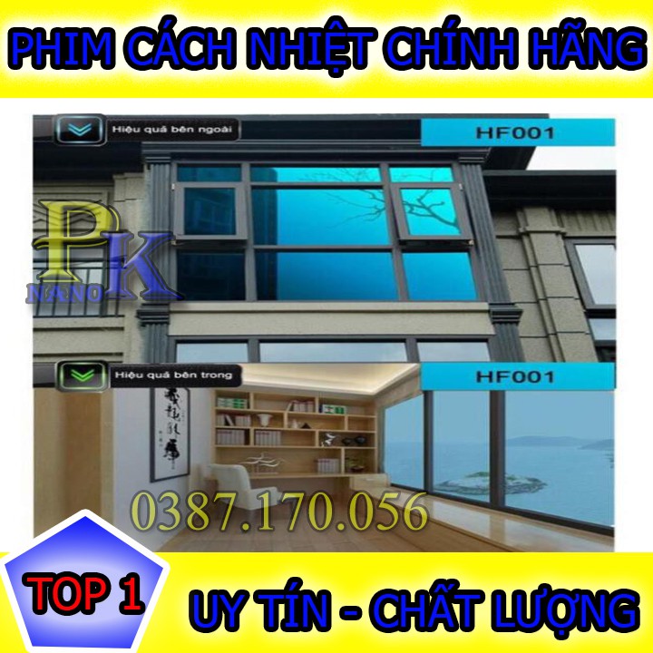 [DÁN LÊN CỬA SỔ LÀ MÁT]Phim cách nhiệt Cửa sổ, Giảm nóng 95%, Chống Tia UV 100%, Chính Hãng Hàn quốc , BH 10 Năm, NANOPK