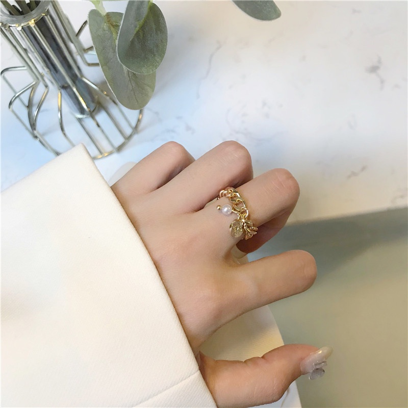 Nhẫn nữ Woman Ring, dáng xích dáng mềm độc đáo, phong cách Vintage N19 Eva Dream
